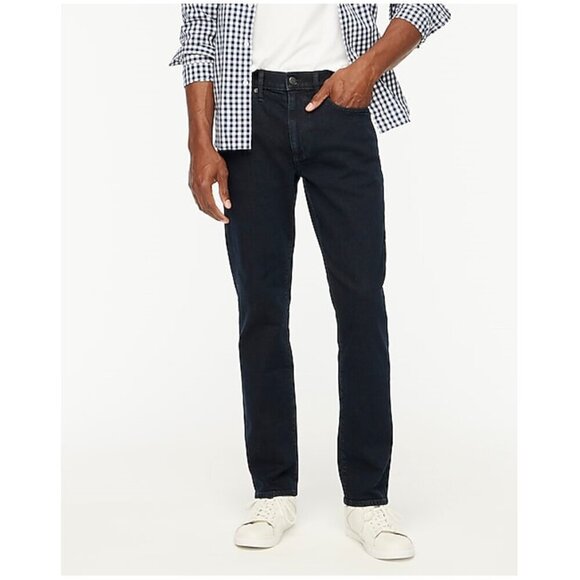 J. Crew Men's Straight Fit Jeans Signature Flex Dark Blue Size 32x32 NWT - Picture 1 of 8